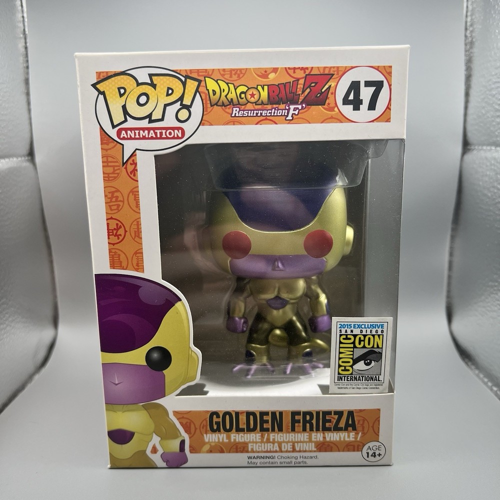 Funko Pop Golden Frieza SDCC 2015 Red Eyes Figure 47 Dragon Ball Z Autographed