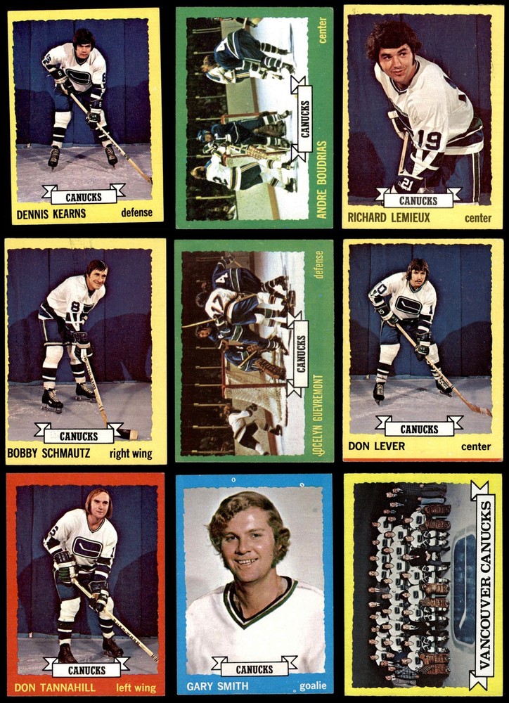 1973-74 Topps Vancouver Canucks Team Set 4 - VG/EX 3892472