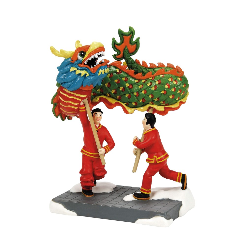 Vibrant Chinese Dragon Dance Performance