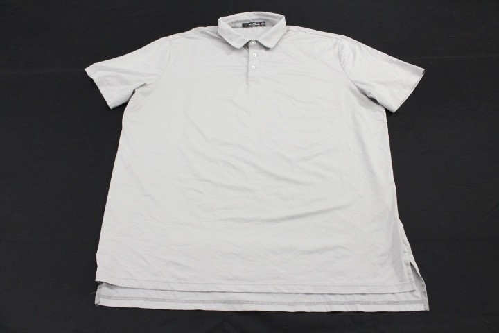 RLX Ralph Lauren Golf Polo Men's XXL Light Gray S/S Performance Wicking Stretch