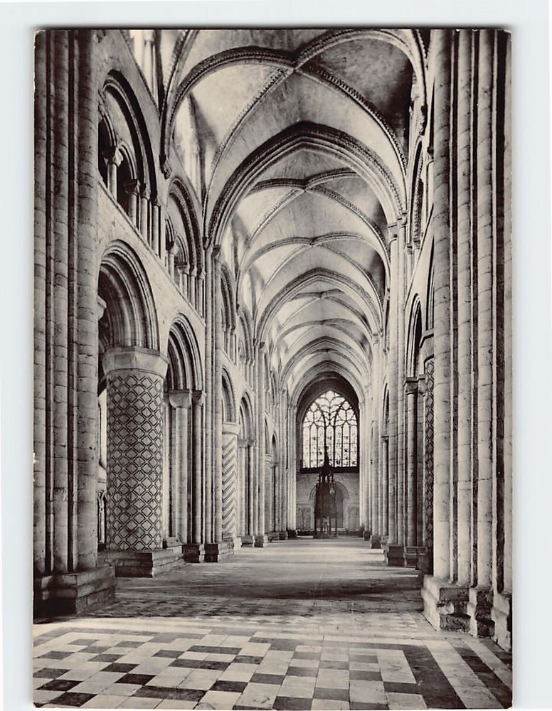 Postcard Interior Durham Cathedral England