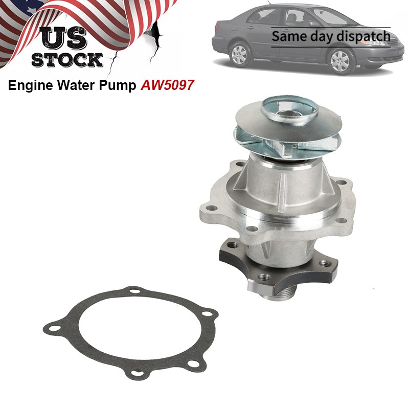 Water Pump For Chevy 02-09 Trailblazer GMC Envoy Hummer H3 Saab 9-7X 4.2L AW5097