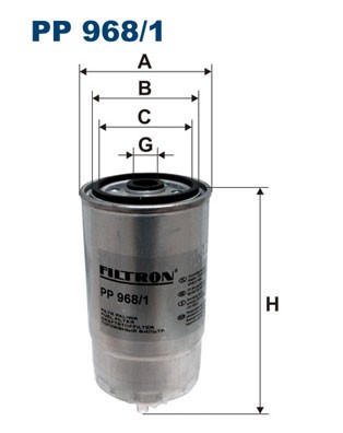 PP 968/1 FILTRON Fuel Filter for ALFA ROMEO,ASKAM,BMC,FERRARI AGRI,FIAT