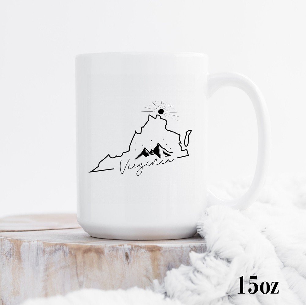 Camping Virginia Enamel Camping Mug Gift For Camper Camper Mug Outdoor Lover