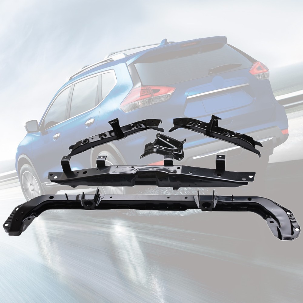 Radiator Core Support Bracket LH RH Upper Lower 5Pcs For Nissan 2014-2020 Rogue