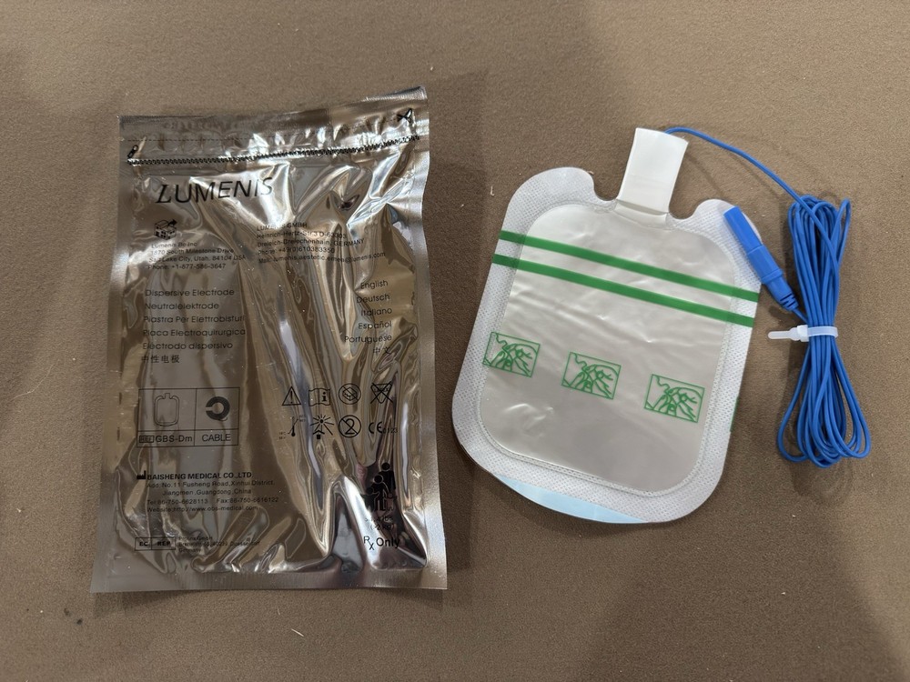 1 New Sealed Lumenis Dispersive Electrode GBS-Dm W/ Cable Expires in 2026