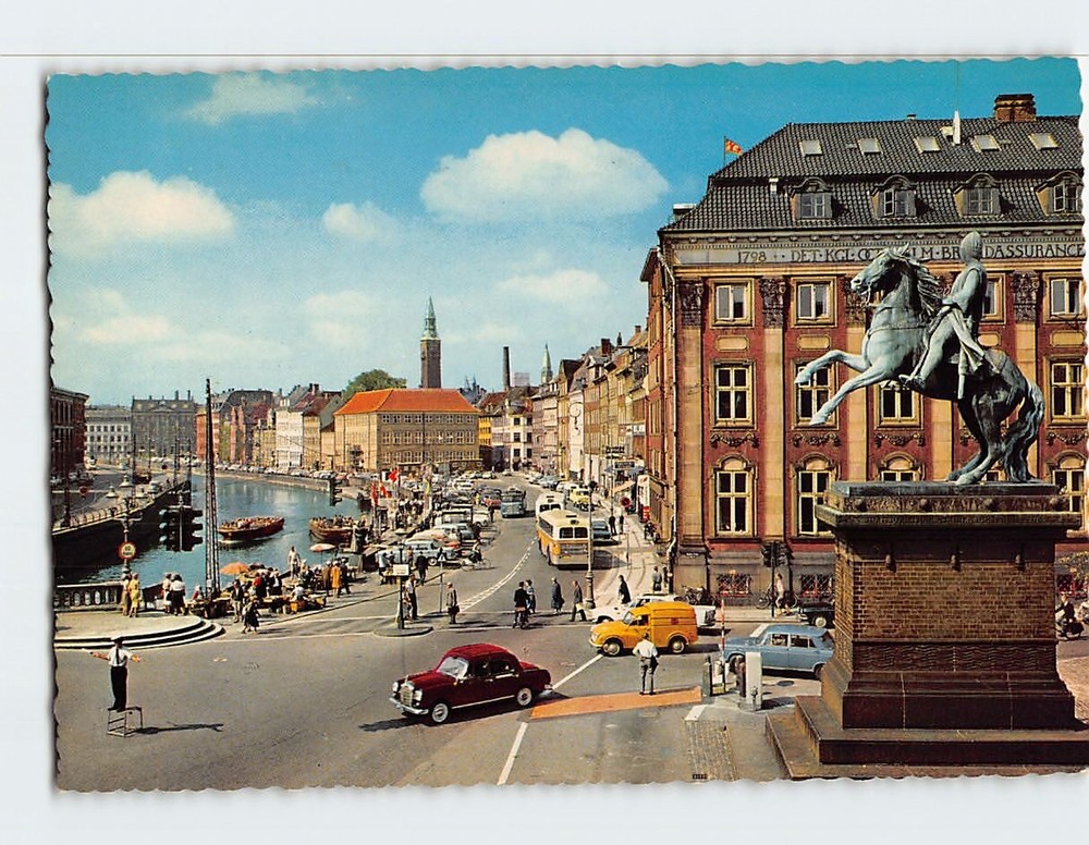 Postcard The Fishmarket At Gammel Strand Copenhagen Denmark