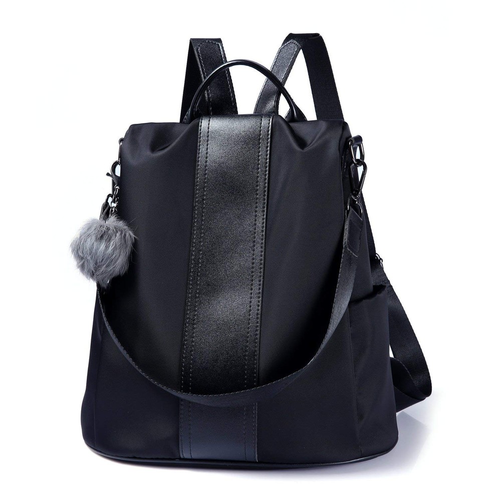 Waterproof Anti-Theft Nylon Backpack Purse for Women Lightweight Shoulder Bag