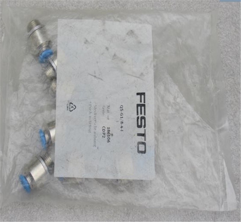 10Pcs Festo New 186106 QS-G1/8-4-I mm