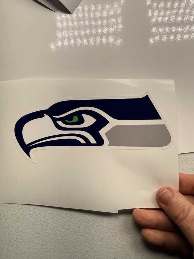 Seattle Seahawks Regular Vinyl Decal Left Facing