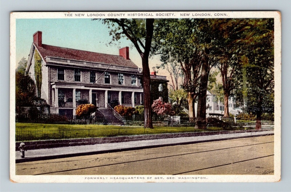 New London Connecticut General George Washington's Headquarters Vintage Postcard