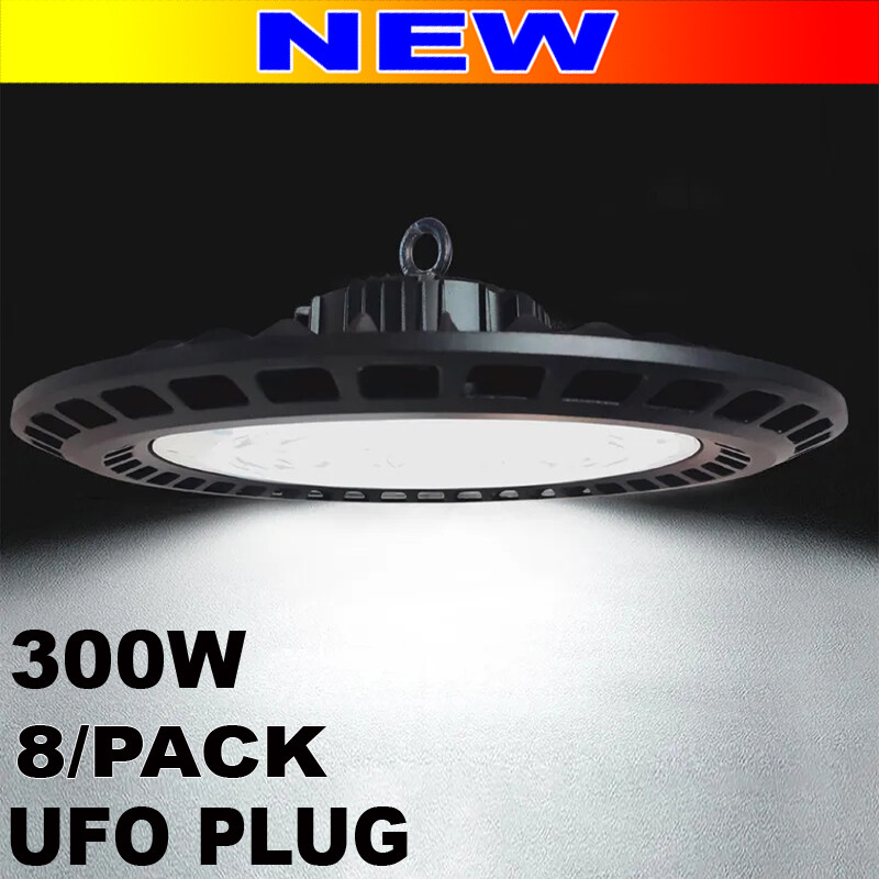 300 w Ufo light LED Factory Commercial Warehouse Light Fixtures 8-PACK 6500K