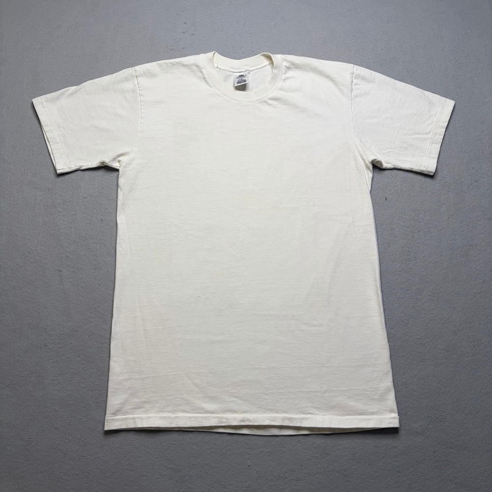 Vintage Stafford Blank White T Shirt Men’s Medium Single Stitch Style USA Basic