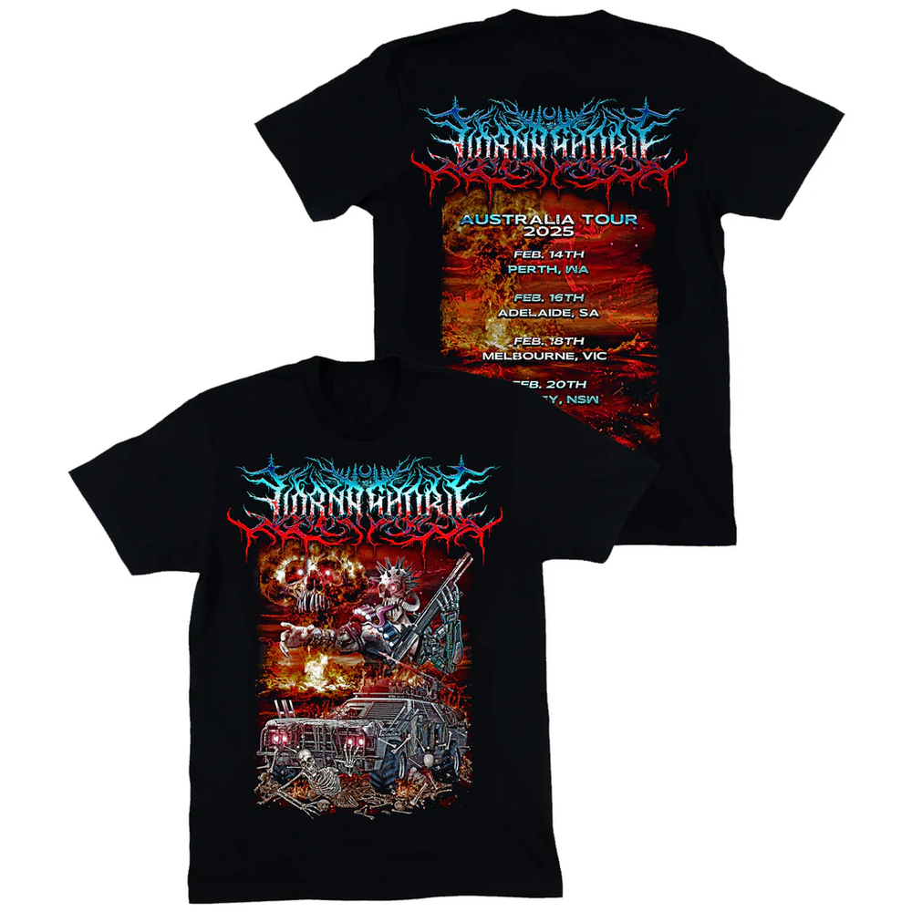 Lorna Shore AUS Tour Men Women Short Sleeve Cotton T Shirt BO2102