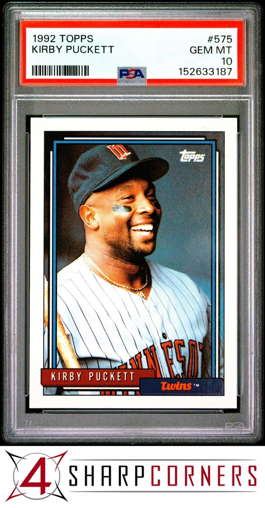 1992 Topps #575 Kirby Puckett Twins Hof Psa 10New cards listed daily! Check back often!