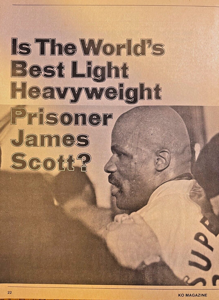 1980 Light Heavyweight Boxer James Scott illustrated