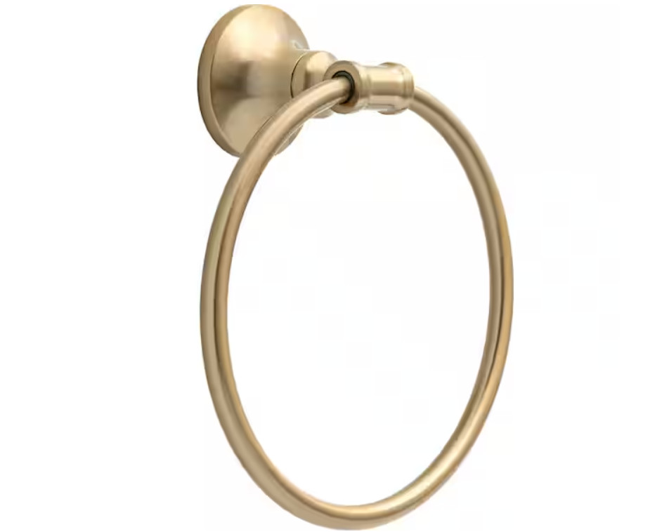 Delta Chamberlain Wall Mount Round Closed Towel Ring Bath Hardware Accessory in