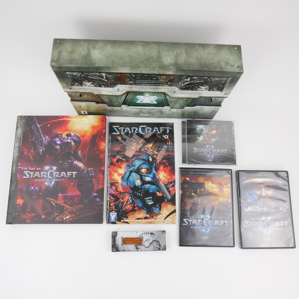 StarCraft II 2 Wings of Liberty Collector's Edition COMPLETE - SEALED OST - USB