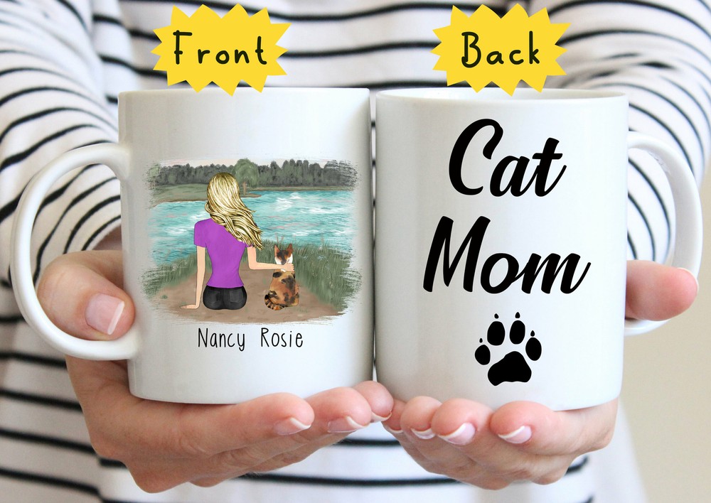 Custom Cat Mom Mug Cat Mother Mug Custom Cat Mom Coffee Mug Personalized Gift