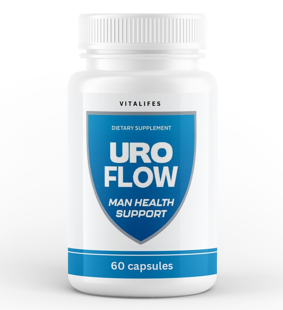 (1 Pack) Uro Flow for Men Prostate Health & Urinary Support Supplement 60 Caps