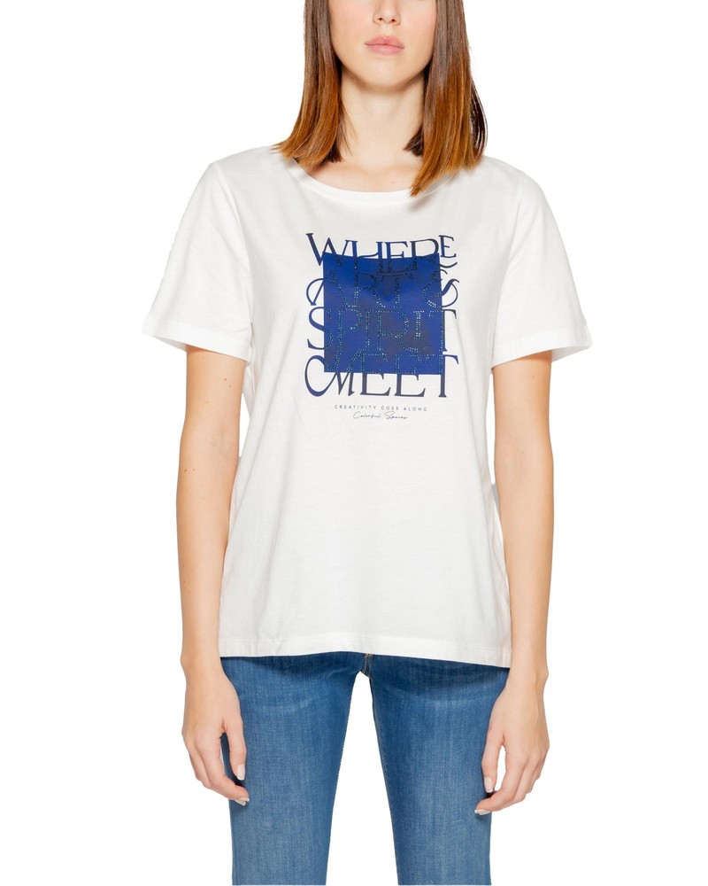 Street One  Women's 'Where Arts Spirit Meet' Graphic Print T-Shirt  -  Shirts  -