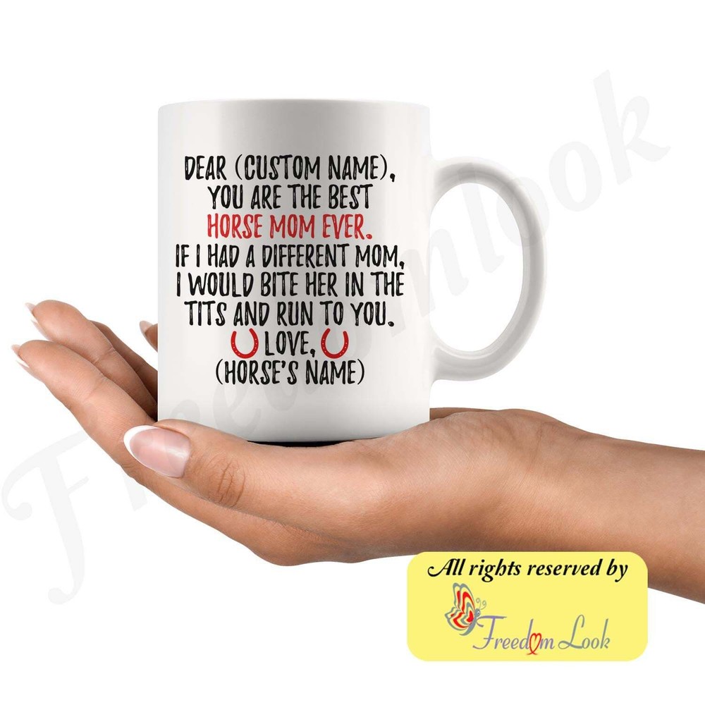 Taza de café personalizada caballo mamá regalos dueño caballo taza de té caballo regalo