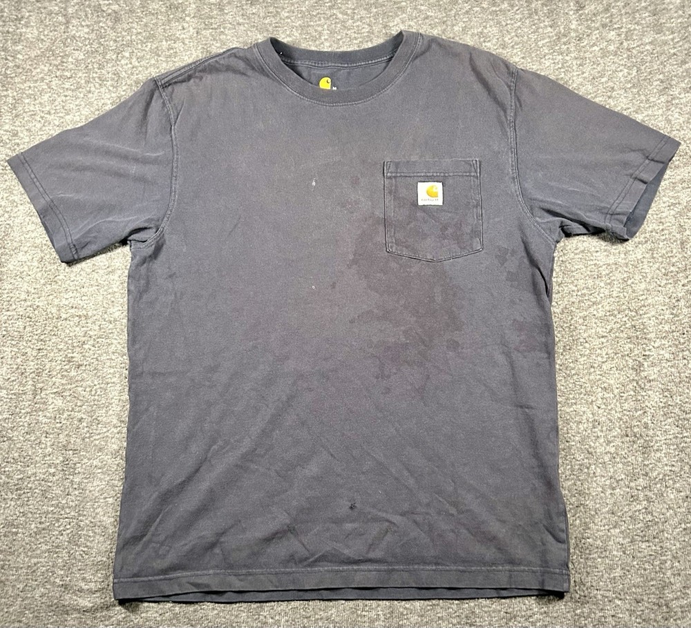 Carhartt K87 Men's Workwear Short Sleeve T-Shirt - Navy, Medium