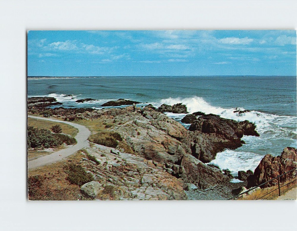 Postcard Portion of Marginal Way Ogunquit Maine USA