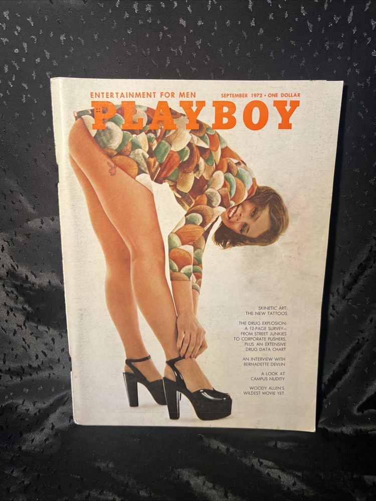 PLAYBOY September 1972 SANDRA JOZEFSKI Susan Miller Tattoo hippie EX - N/Mint