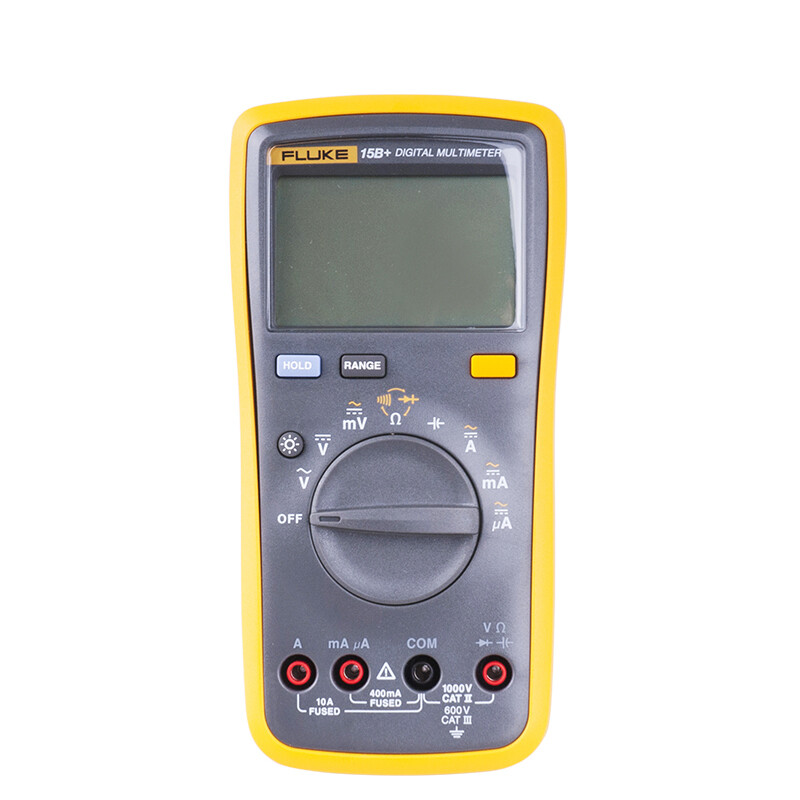 FLUKE 15B+ Digital multimeter Tester DMM with TL75 test leads-90%NEW