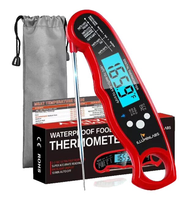 Instant Read Digital Meat Thermometer Fast for Kitchen Food Cooking BBQ Grilling