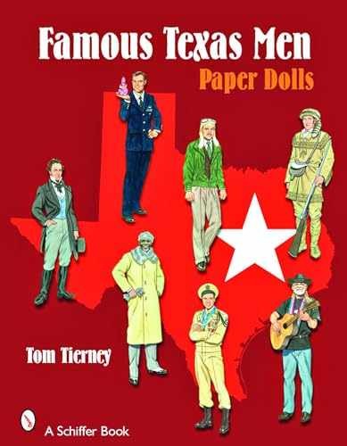 Famous Texas Men: Paper Dolls - Paperback, by Tierney Tom - Very Good h