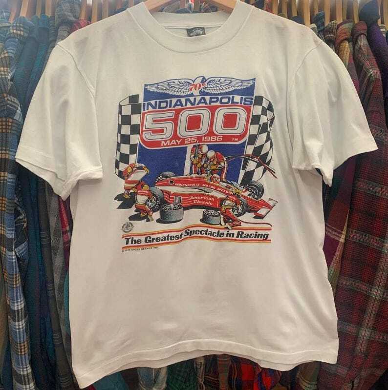 Vintage 1986 Indianapolis Motorsport Indy Racing T Shirt, Indianapolis 500 Tee