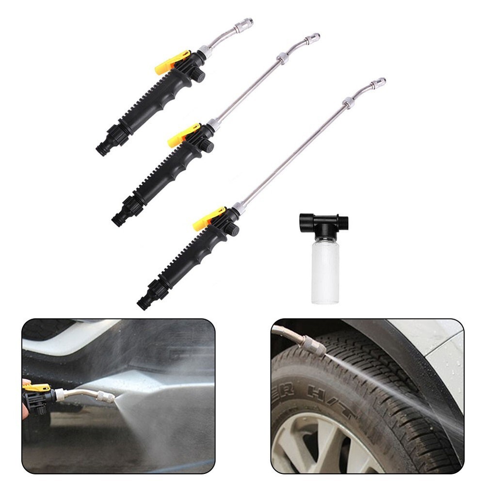 Garden High Pressure Power Washer Water Spray  Nozzle Set Hose Wand Car Wash