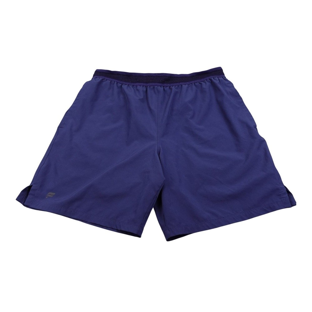 Fabletics Mens M Navy Athletic Training Gym Workout Shorts Pull On Stretch