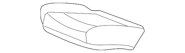 Genuine GM Seat Cushion Pad Cover-R Titanium Part 22760075
