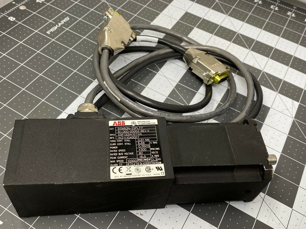 ABB BALDOR RELIANCE BSM50N-2SPLFF S5P132W107G4 Brushless AC Servomotor  ( NEW )