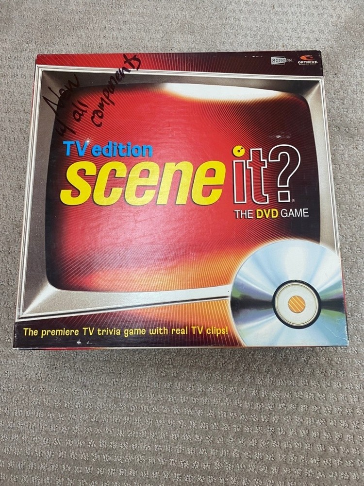 Screenlife Scene It? TV Edition The DVD Game Complete Board Game