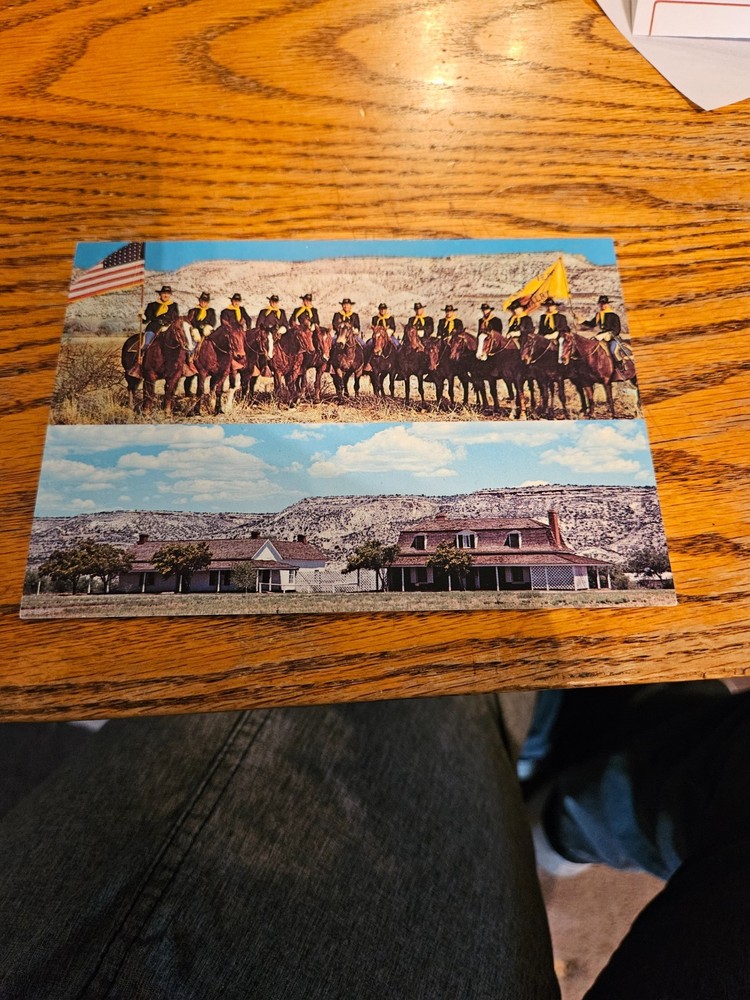 Camp Verde, AZ Arizona  MODERN DAY CAVALRY SOLDIERS & FORT VERDE  4X6 Postcard