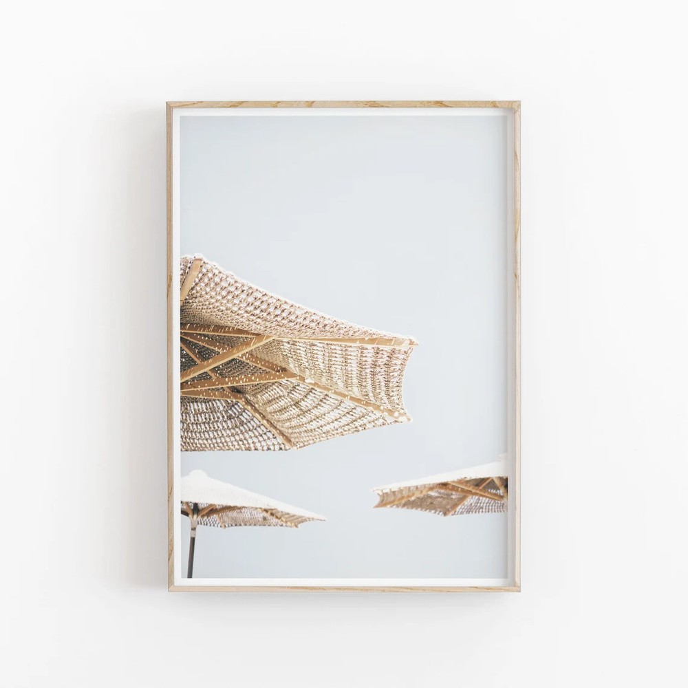 Beach Cabana View Wall Art Poster Premium Quality Choose your Size