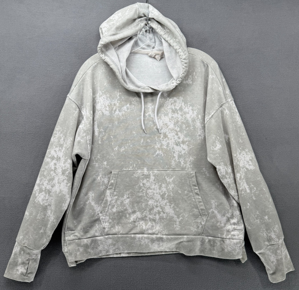 RBX Active Hoodie Womens XL Green Tie-Die Stretch Outdoor Skater Pullover