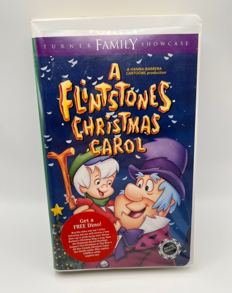 Flintstones Christmas Carol VHS 1995 Animated Holiday Movie Classic Cartoon