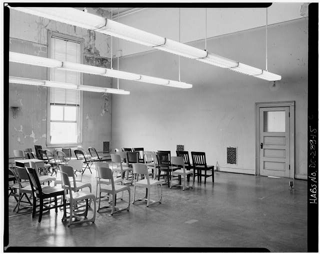 Washington DC Franklin School 1900s Interior Third Floor Classroom HABS