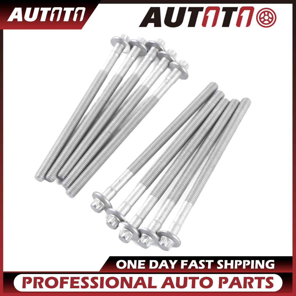 For Mercedes W203 C204 R172 L4 1.8L M271 Set of 10 Engine Cylinder Head Bolts