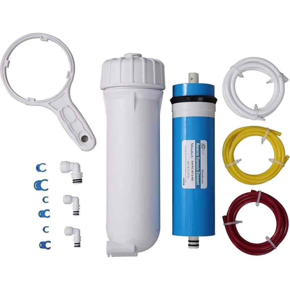 Reverse Osmosis Membrane 400GPD Housing Kit Quick Connector, Check Valve Water F