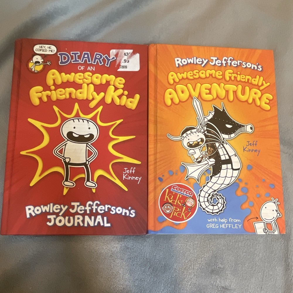 Diary of a Wimpy Kid Rowley Jefferson Adventure & Friendly Kid Jeff Kinney Hard…