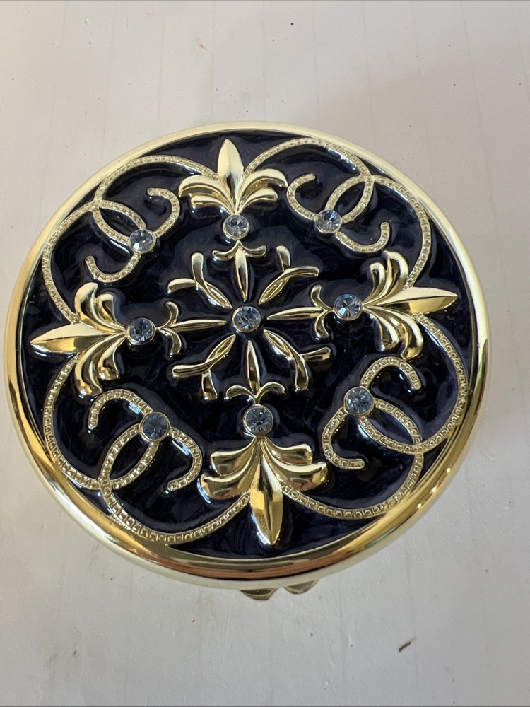 PartyLite / Gold, Blue w/ Rhinestones / 3