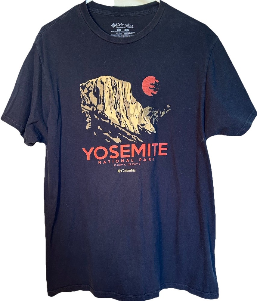 Columbia Yosemite National Park Graphic T-shirt Black Large Short Sleeve