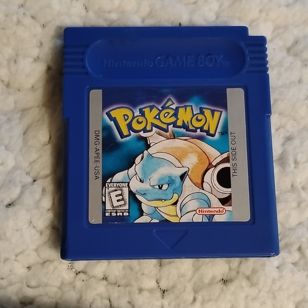 Nintendo Pokémon Blue Version Game Boy Role Playing Cartridge NTSC-U/C