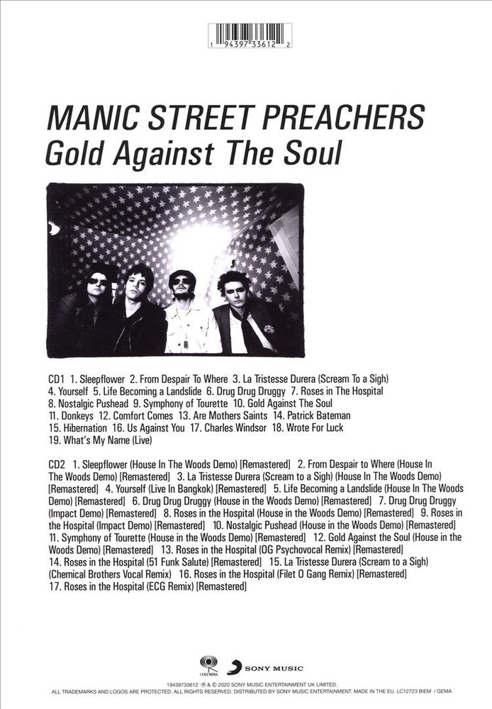 Manic Street Preachers Gold Against The Soul [Deluxe Book Edition] New Cd